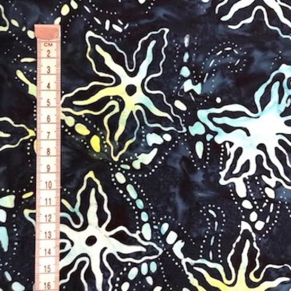 BLUE - Ocean Floor - Batikstoff aus Indonesien